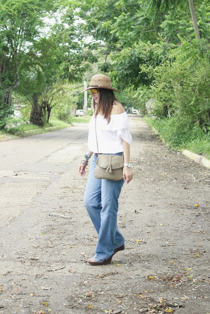 Pantalon Flare look boho chic