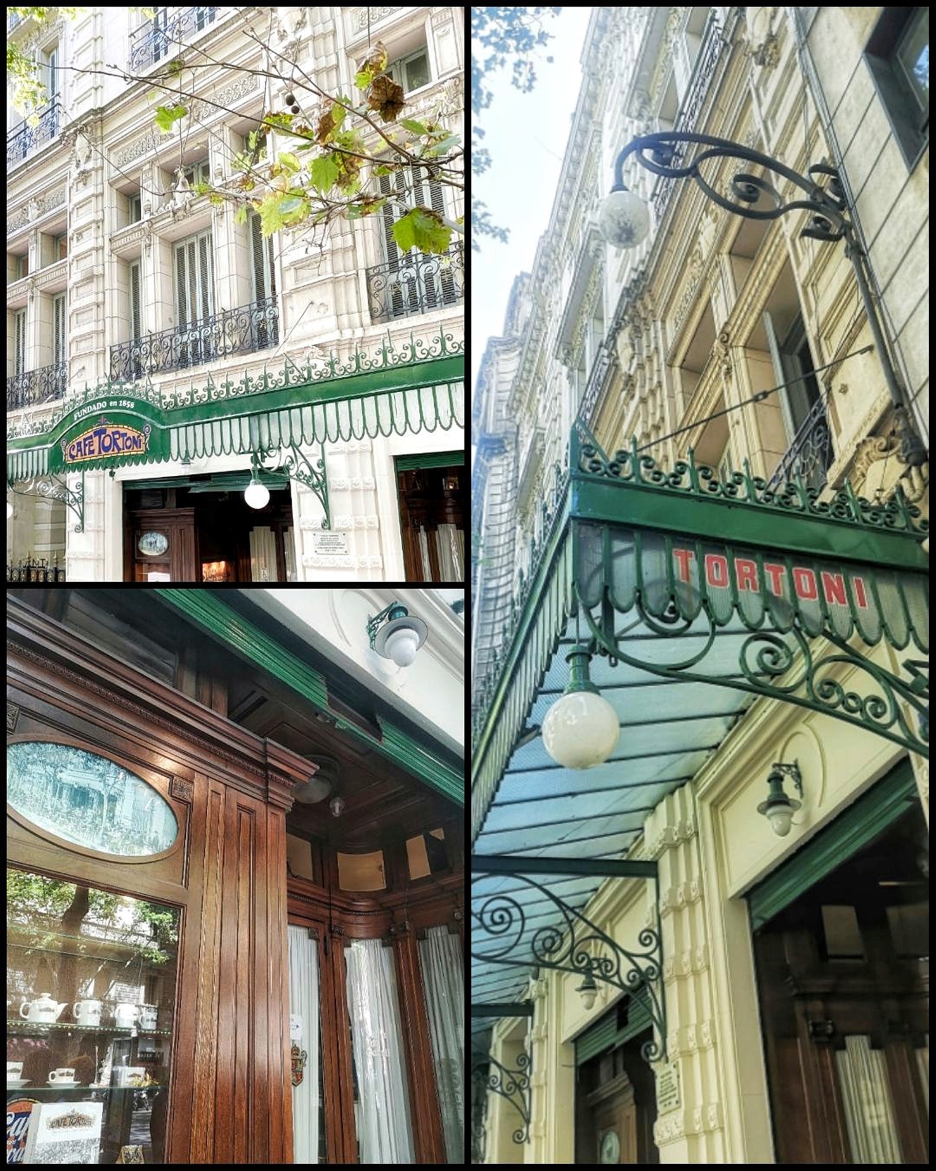 Fachada del Tortoni de Buenos Aires Argentina