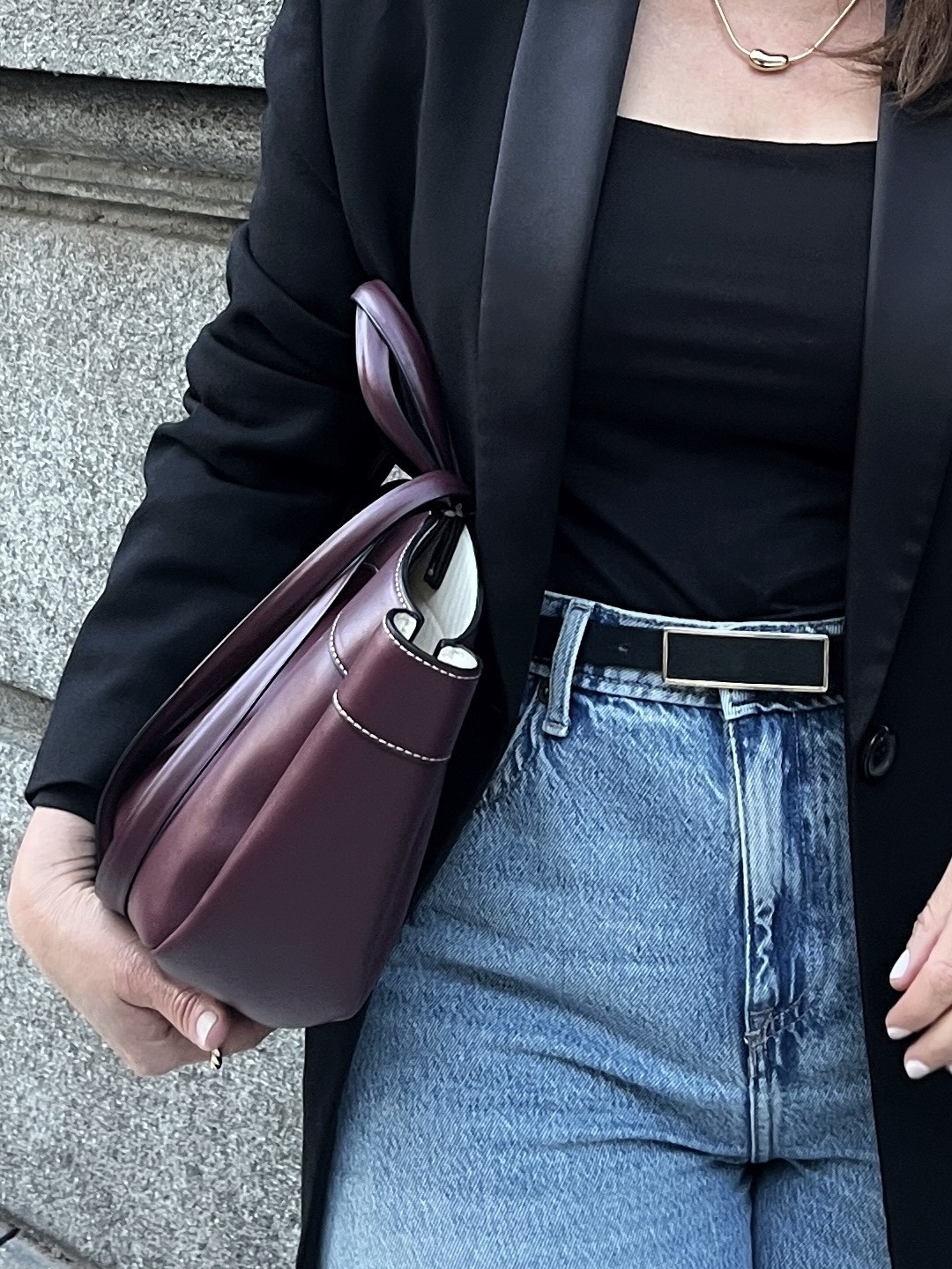 Bolso en el color del año-Burgundy-Tendencia