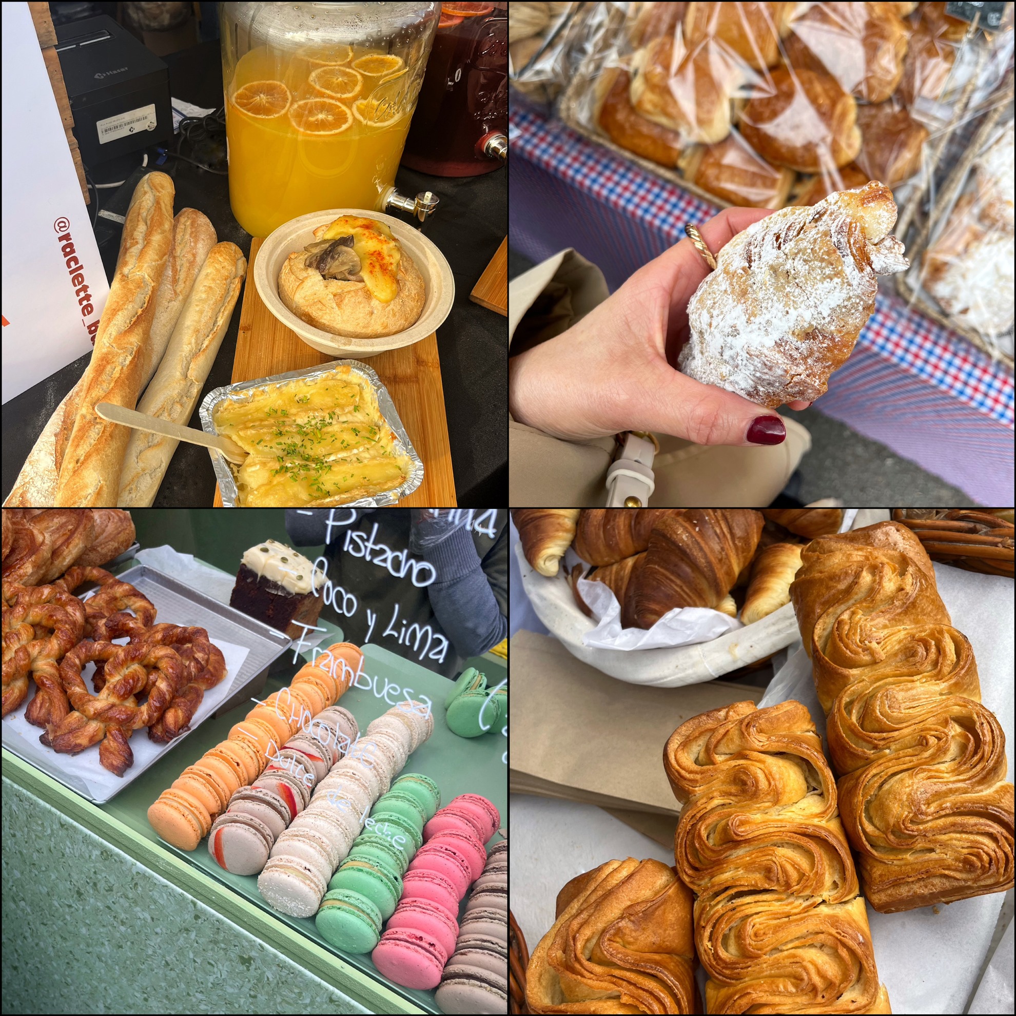 Baguete-panes-macaron-raclette-Feria Francesa en Buenos Aires